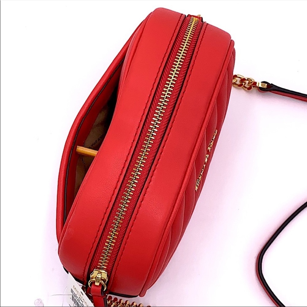 MICHAEL KORS ROSE SM OVAL CAMERA XBODY DR SANGRIA - Picture 7 of 16